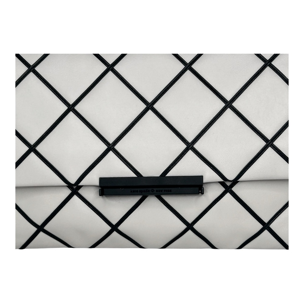 KATE SPADE NEW YORK Emerson Place Purse Overlay Lenia Black White Crossbody - Picture 11 of 16